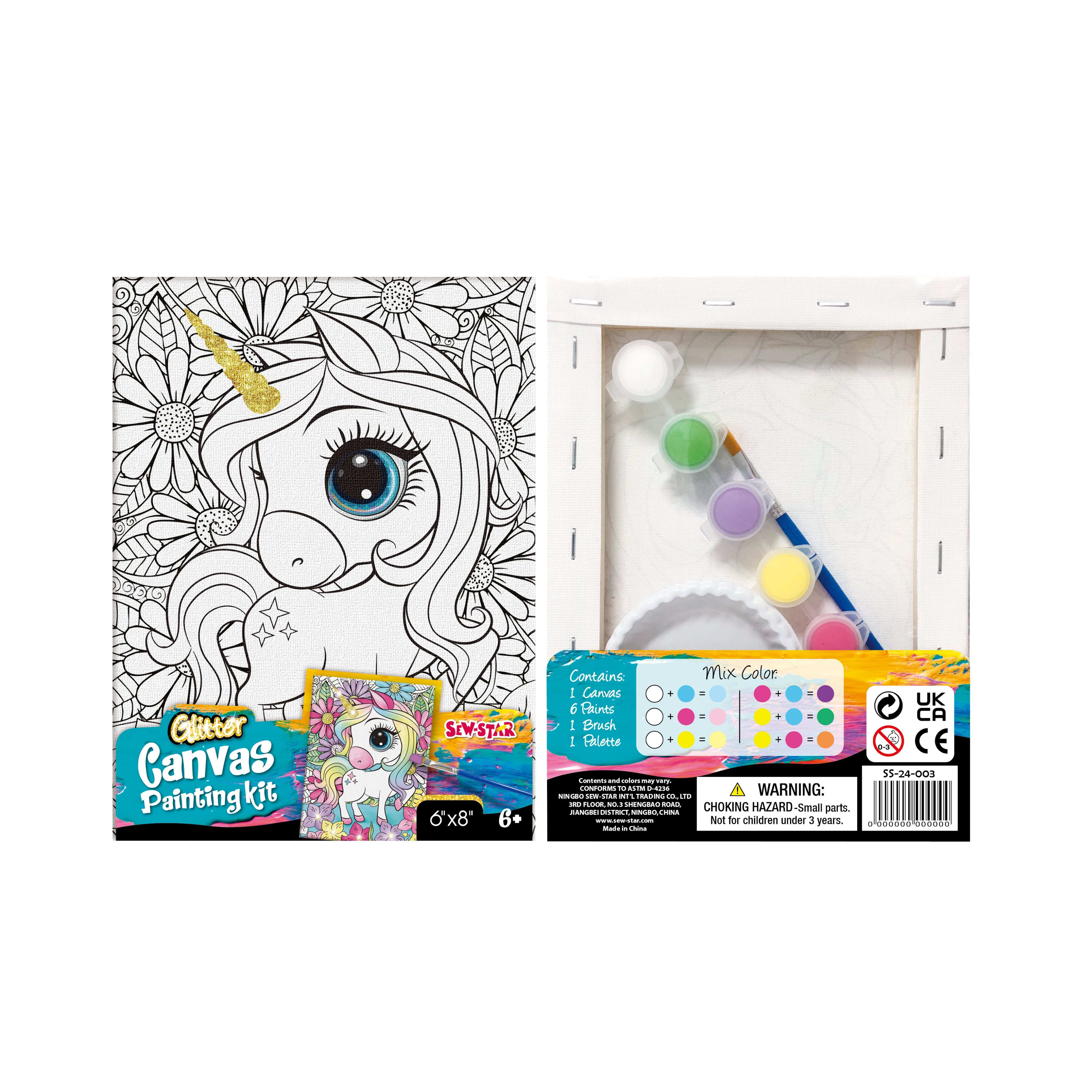 Sew Star Middle Canvas Art - Unicorn for kids in Kuwait